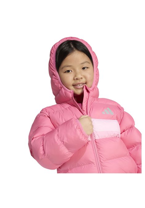 Adidas LK SD Synthetic Hooded Jacket Pink Kids ADIDAS CORE | Jackets | JW2454-